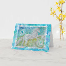 Whimsy Horse Play 2 Blank Folded Greeting Card 5x7