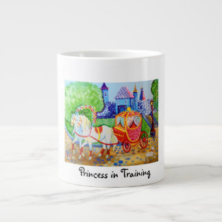 Whimsy illustration Princess in Training Large Coffee Mug