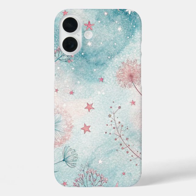Whimsy in pink and blue Case-Mate iPhone case (Back)