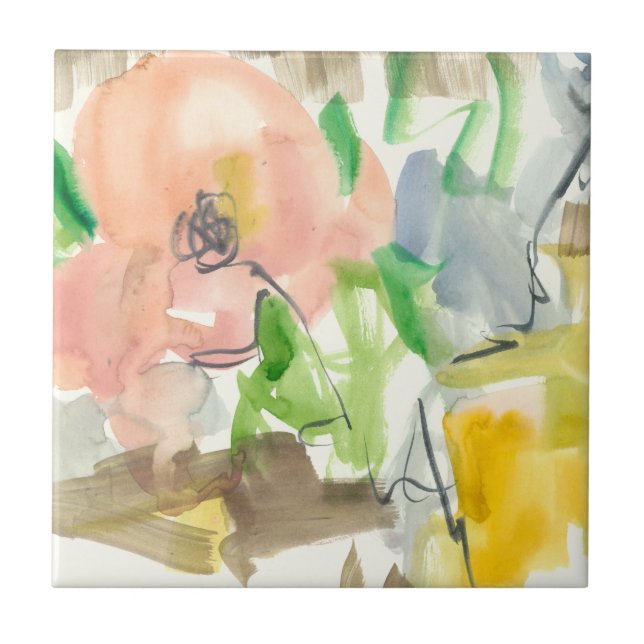 Whimsy in The Garden II Ceramic Tile (Front)