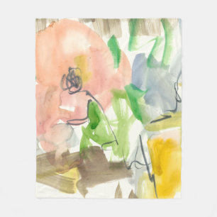 Whimsy in The Garden II Fleece Blanket