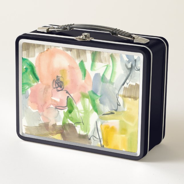 Whimsy in The Garden II Metal Lunch Box (Front)