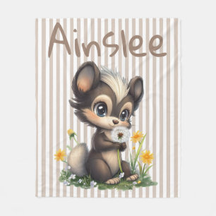  Whimsy in the Wildflowers Fleece Blanket