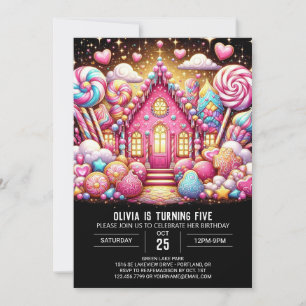 Whimsy Majestic Candyland Digital Birthday Invitation