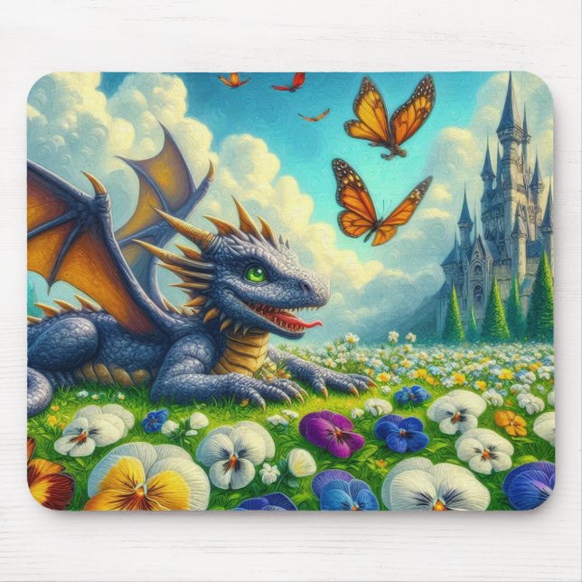 Whimsy of the Wild Garden Mouse Pad (Front)