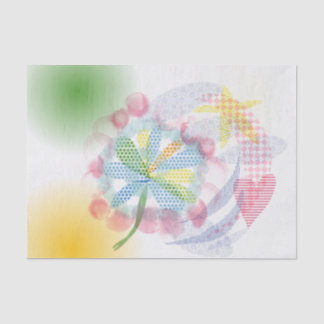 Whimsy Pastel Collage Tissue Paper