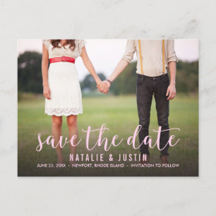 Whimsy Photo Save the Date Announcement