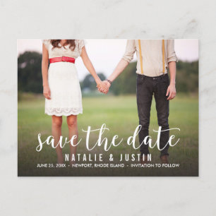 Whimsy Photo Save the Date Announcement Postcard