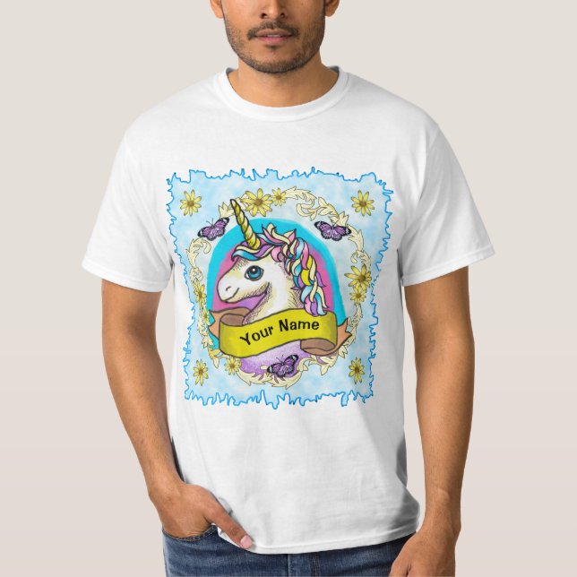 Whimsy Unicorn  T-Shirt (Front)