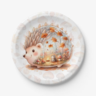 Whimsy Wilderness Critters - the Hedgehog - Paper Plate