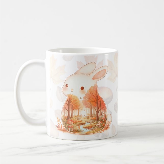 Whimsy Wilderness Critters - the Rabbit - Coffee Mug (Left)