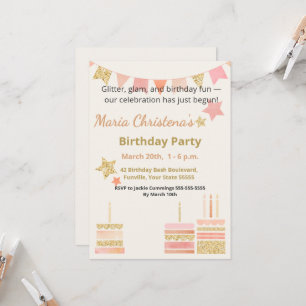 Whimsy & Wishes Birthday Bash Invitation