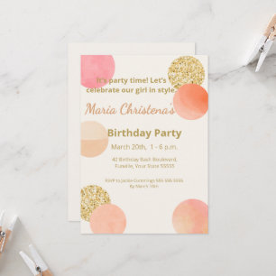 Whimsy & Wishes Birthday Party Invitation