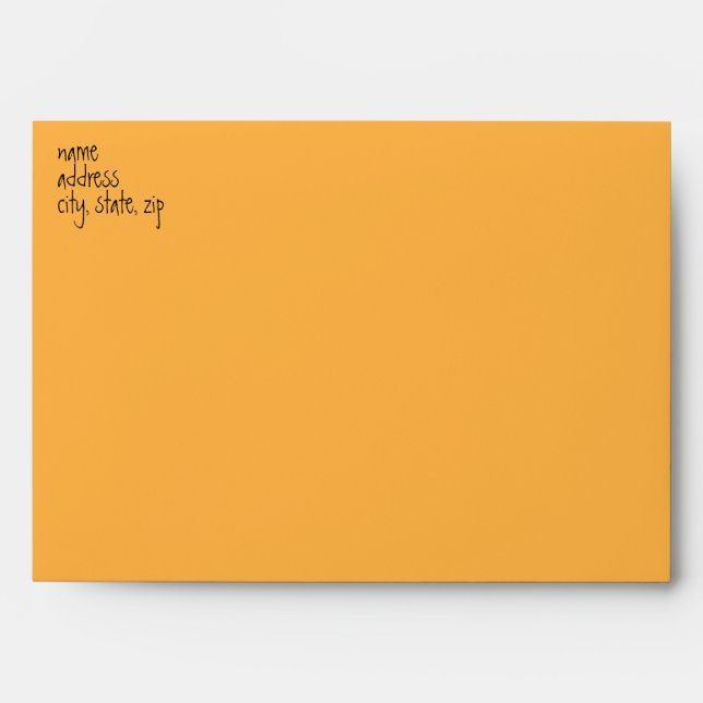 Whimsy Witch Shoes with Purple & Orange Stripes Envelope (Front)