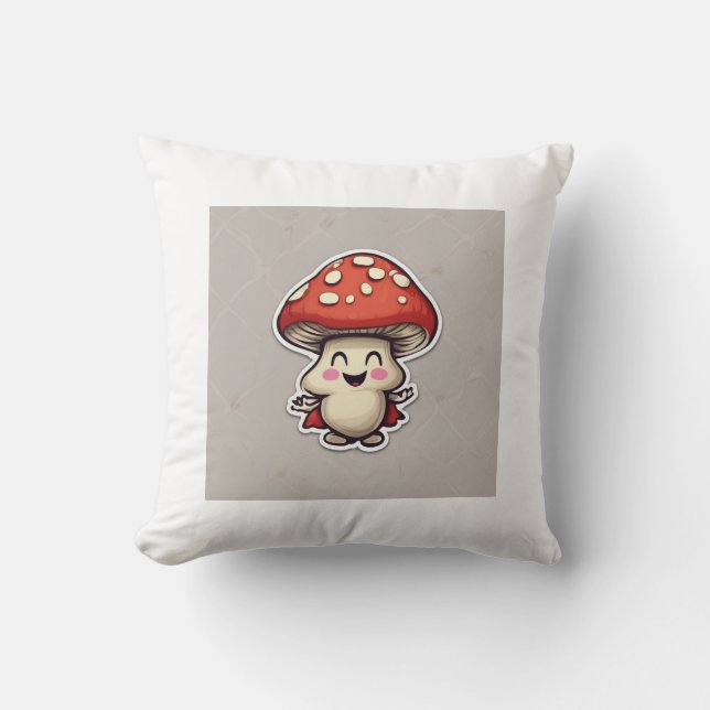 Whimsy Woods Mushroom Friend Cushion (Front)