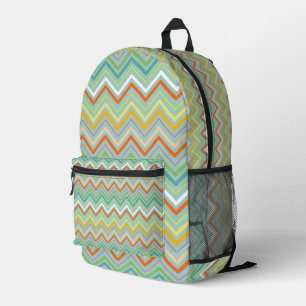 Whimsy Zigzag Printed Backpack