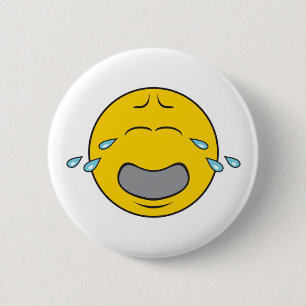 Whining Crying Face 6 Cm Round Badge