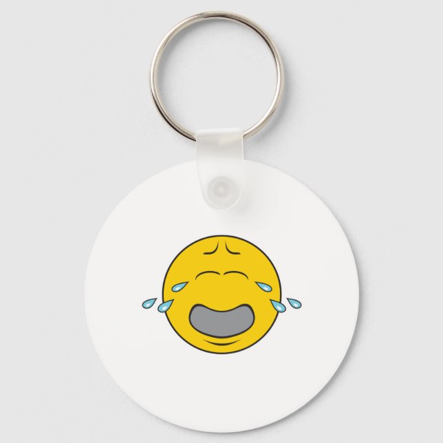 Whining Crying Face Key Ring (Front)
