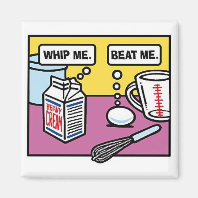 Whip Me...Beat Me Magnet (Front)