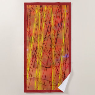 Whip Wire red beach towel