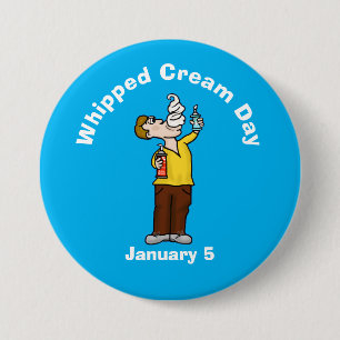 Whipped Cream Day Men's Button