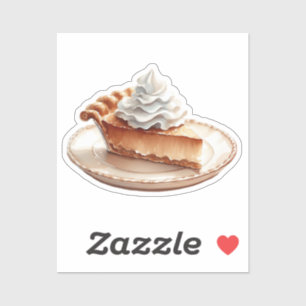 Whipped Cream Pie Sticker Cozy Dessert Aesthetic