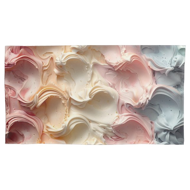 Whipped Delight: Buttercream Frosting Pillowcases (Front-Left)