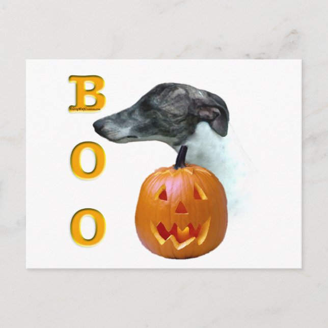 Whippet Boo Postcard (Front)