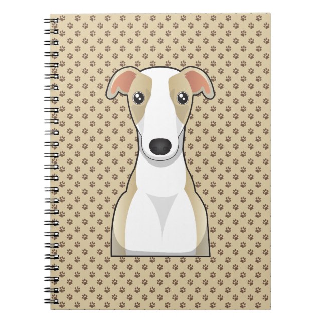 Whippet Cartoon Notebook (Front)