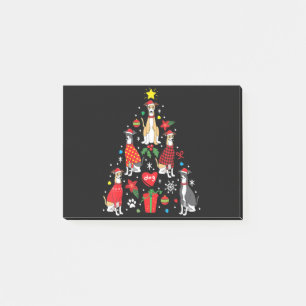 Whippet Christmas Ornament Tree Funny Dog Mum Dad Post-it Notes