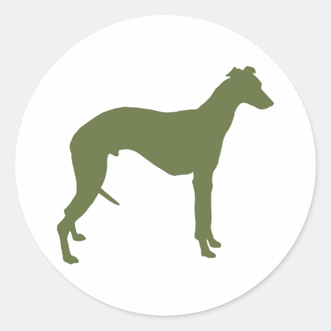 Whippet Classic Round Sticker (Front)