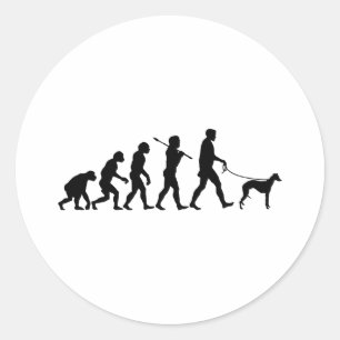 Whippet Classic Round Sticker
