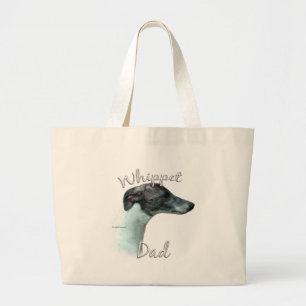 Whippet Dad 2 Large Tote Bag