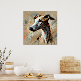 Whippet Dog Art Poster