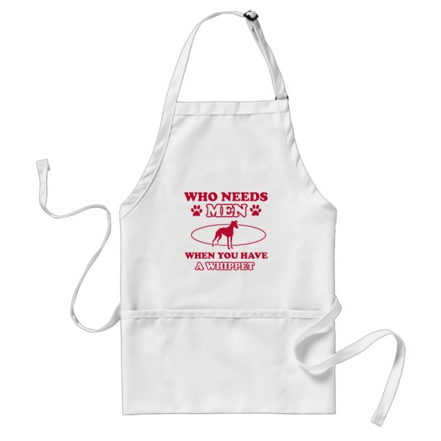 Whippet dog breed designs standard apron (Front)