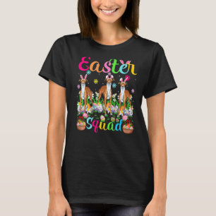 Whippet Dog Bunny Ear Easter Squad Whippet Happy E T-Shirt