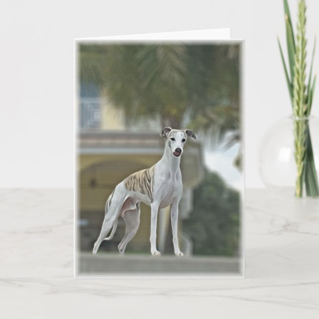 Whippet Dog Card (Front)