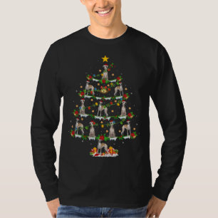Whippet Dog Lover Xmas Lighting Whippet Christmas T-Shirt