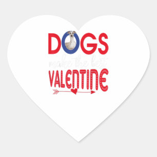 Whippet Dog Make The Best Valentine Gift Heart Sticker