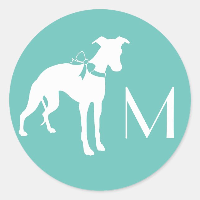 Whippet Dog Puppy Classic Round Sticker (Front)