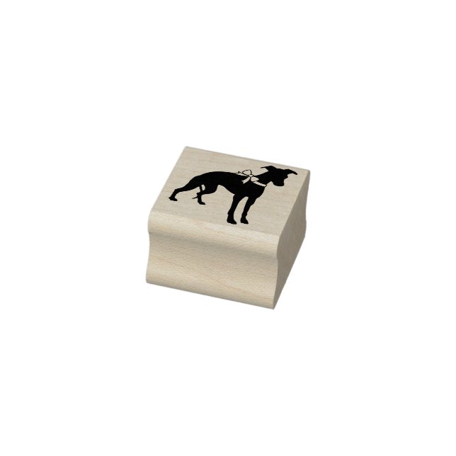 Whippet Dog Puppy Rubber Stamp (Stamp)