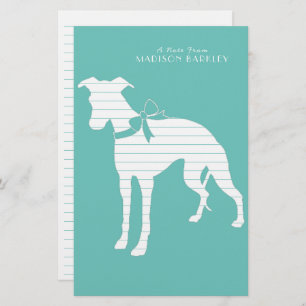Whippet Dog Puppy Stationery