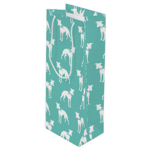 Whippet Dog Puppy Wine Gift Bag