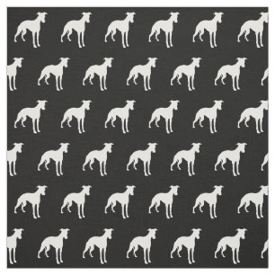Whippet Dog Silhouette Pet Fabric