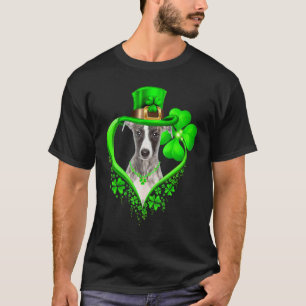 Whippet Dog St Patricks Day Lover Irish Shamrock T-Shirt