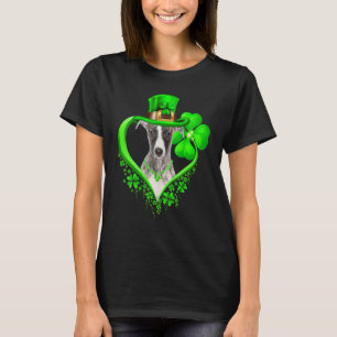 Whippet Dog St Patricks Day Lover Irish Shamrock T-Shirt