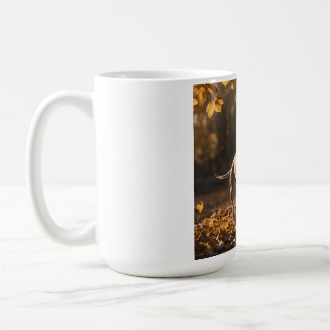 Whippet Elegant Coffee Mug (Left)