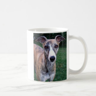 whippet face coffee mug