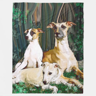 Whippet Family Blanket