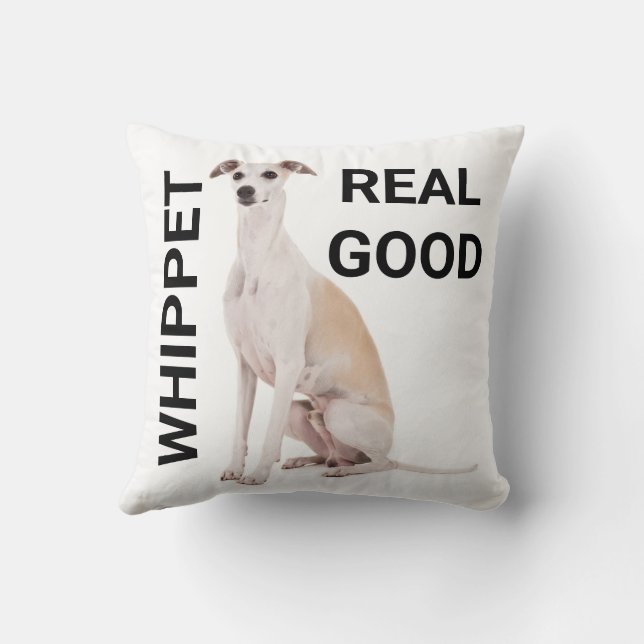 Whippet Good pillow(reversible) Cushion (Back)